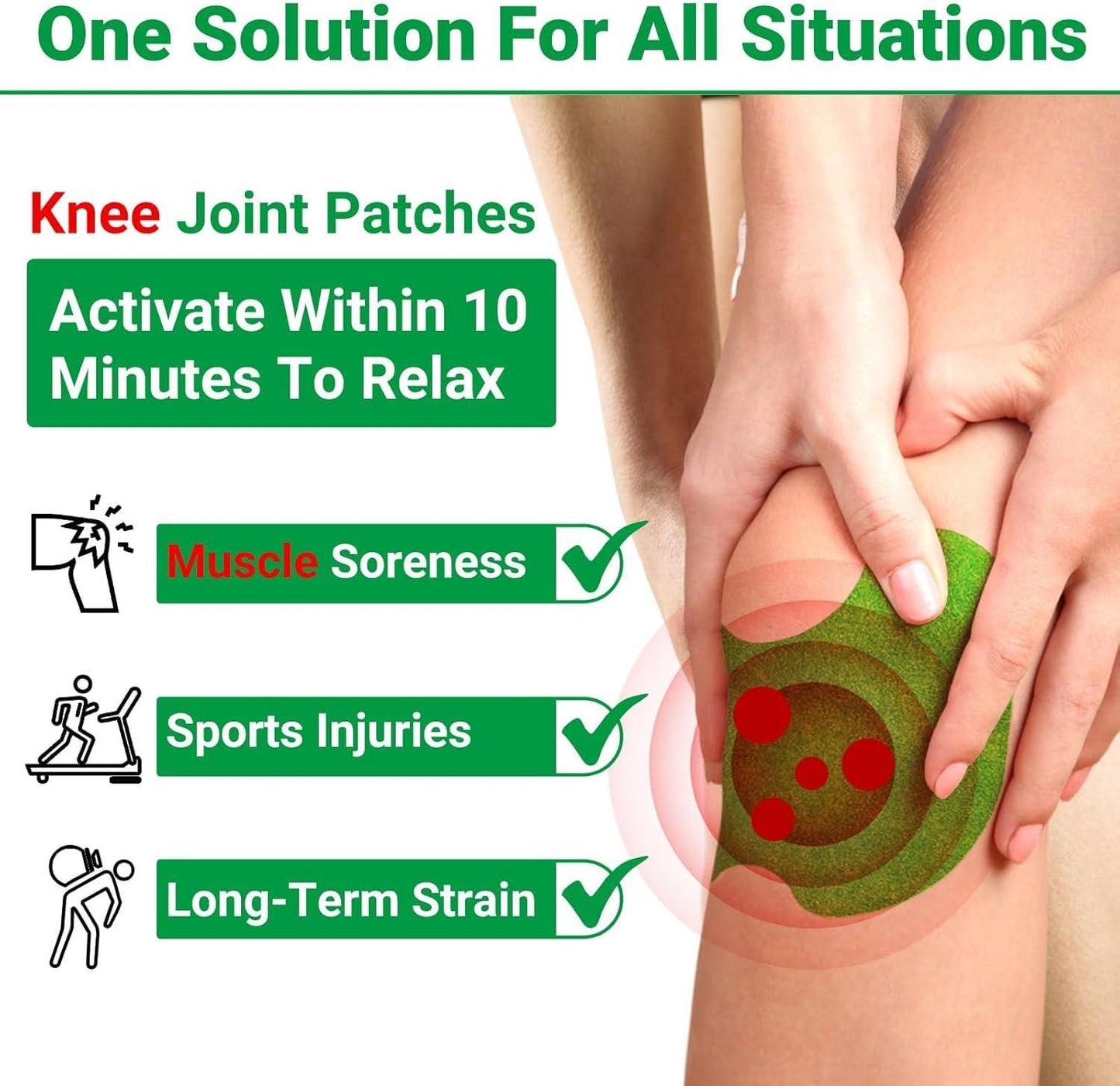 AYURVEDIC FROM RISHIKESH Knee Patches Pack of 10